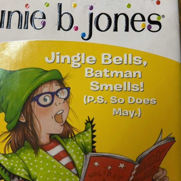 June B. Jones hard cover book. Jingle Bells, Batman Smells(P.S so does May) - Picture 2 of 5